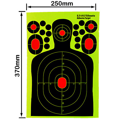 #ad 20pcs Shooting Targets Splatter Glow Gun Rifle Paper Target Adhesive US $20.99
