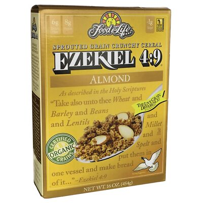#ad #ad Food For Life Sprouted Crunchy Cereal Ezekiel 4:9 Almond 16 oz Box $16.93
