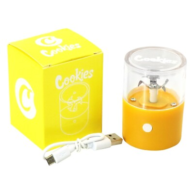 Electric Portable Auto Herb Garlic Grinding Crusher Rechargeable USB Yellow $8.89