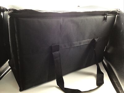 #ad Insulated Bag Food Delivery Catering Tote Black Uber Eats Door Dash 22x14x15 NEW $26.59