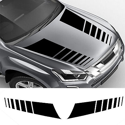 #ad #ad Racing Hood Stripes Stickers Vinyl Decal Decoration For Car SUV Truck Universal $13.98