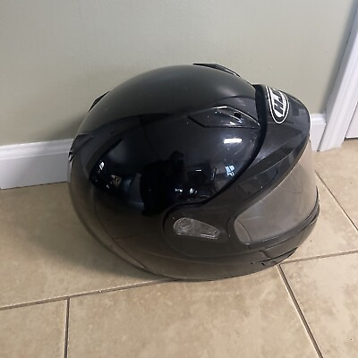 #ad HJC Motorcycle Helmet CL 15 Black Full Face DOT Certified Used $38.92