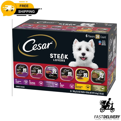 #ad CESAR Adult Wet Dog Food Classic Loafand Turkey Variety Pack 3.5 oz Pack of 36 $33.15