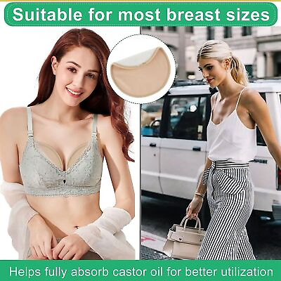 #ad 4PCS Castor Oil Breast Pack Wrap Washable Reusable Less Mess Breast Nursing BOO $15.70