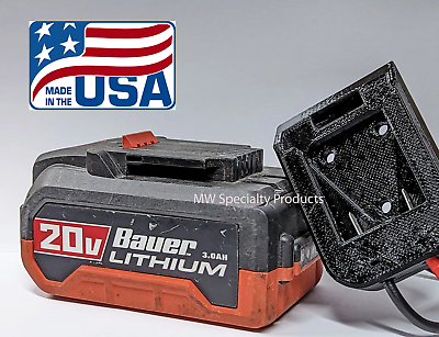 #ad DIY Bauer 20V Battery Adapter Holder Dock with Wires for Power Wheels Upgrade $13.50