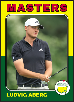 #ad #ad 2024 Ludvig Aberg Future Star Golf Rookie Card PGA 2024 Masters Tournament $9.99