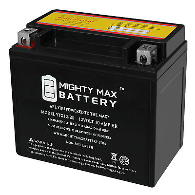 #ad Mighty Max YTX12 BS 12V 10AH Battery for Arctic Cat 250 2x4 1999 2009 $33.99