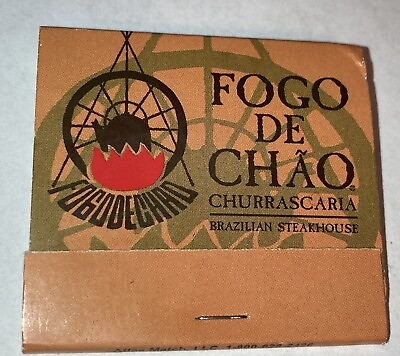 Match Book Cover Fogo De Chao Brazilian Steakhouse EMPTY No Matches $3.95
