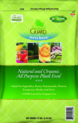 #ad Fertilome Natural Guard Natural and Organic All Purpose Plant Food 4 4 4 12lbs $21.99