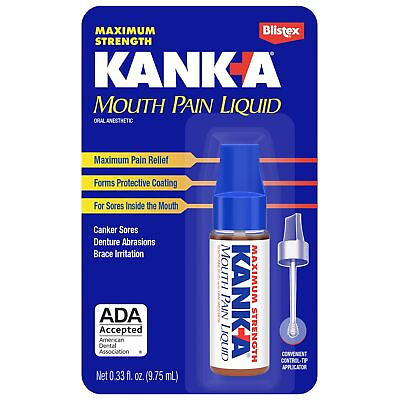 #ad #ad Kank A Mouth Pain Liquid Maximum Strength 0.33 Fl Oz $12.92