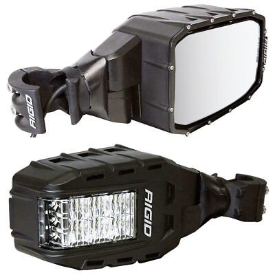 #ad Rigid® Reflect 64011 LED Side Mirrors Fog Lights for Can Am Polaris Yamaha Honda $695.49