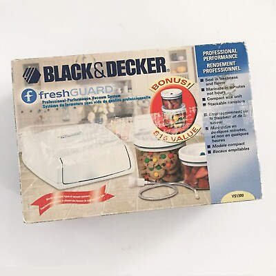 #ad New Black amp; Decker Fresh Guard Vacuum Food Saving System Canisters VS1300 $24.95