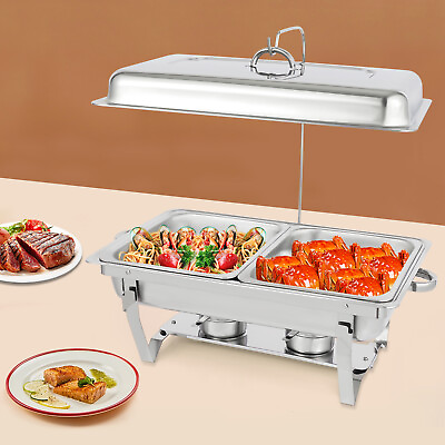 #ad #ad 7.5L Catering Chafing Dish Stainless Steel Buffet Food Warmer Heat Tank W Lid $56.05