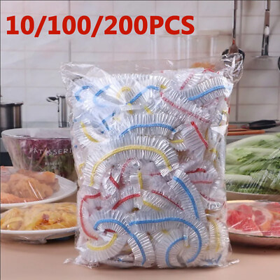 #ad Disposable Food Cover Bags Plastic Bags For Fruit Vegetable Fresh 10 100 200pcs $8.85
