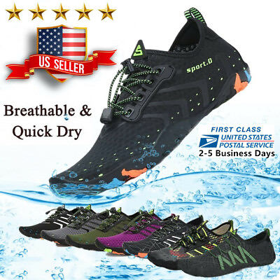Water Shoes Quick Dry Barefoot for Swim Diving Surf Aqua Sport Beach Vacation $23.97