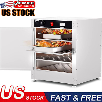 #ad 4 Tier Commercial Hot Box Food Warmer Cabinet Insulated W Water Tray Restaurant $291.29