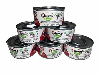 #ad #ad Sterno Green 2 Hour Ethanol Gel Chafing Fuel 5.99 oz 6 Ct Camping Catering $19.99