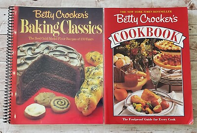 #ad Betty Crocker Cookbook Lot Betty Crocker#x27;s Cookbook amp; Baking Classics $12.00