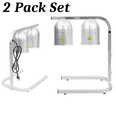 2 PACK Avantco W62 French Fry Heat Lamp Food Warmer 2 Bulb Free Standing Unit $179.76