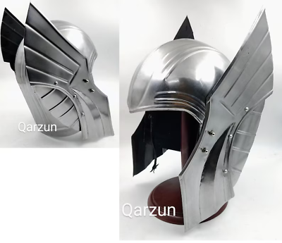 #ad Thor Helmet Ragnarok Movie Wearable Helmet Steel With Liner And Chin Strap SCA $108.00