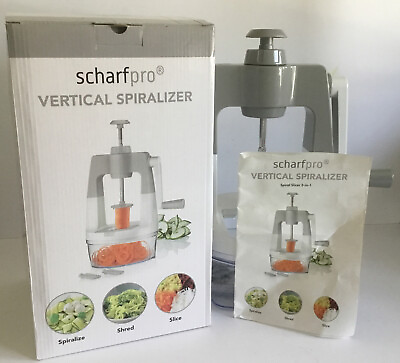 Scharfpro Vertical Manual Self Pressure Vegetable Spiralizer Kitchen Tool $19.99