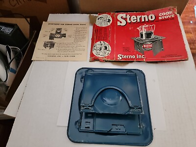 Vintage Sterno Folding Cook Stove No. 33 w Box and Instructions $16.99