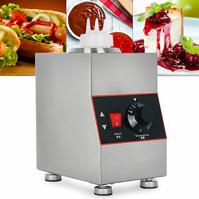 #ad Electric Warmer Pump Dispenser Condiment Melter Cheese Sauce Pump Dispenser650ml $80.01