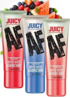 #ad #ad Juicy AF Fruit Flavored Edible Lube Lickable Oral Sex Lubricant Blow Jobs USA $9.30