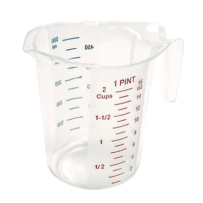 Winware by Winco PMCP 50 Polycarbonate Measuring Cup 1 Pint $9.25
