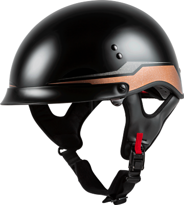 #ad Gmax HH 65 Source Full Dressed Motorcycle Half Helmet Adult Sizes XS SM amp; 2XL $44.99