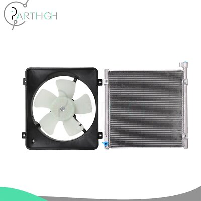 #ad Radiator Cooling Fan and AC Condenser Car Electric For 1996 1998 Honda Civic $79.99