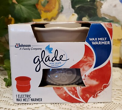 Glade Wax Tart Melts Electric Warmer For Air Freshener Wax Ivory Color Brand New $18.50