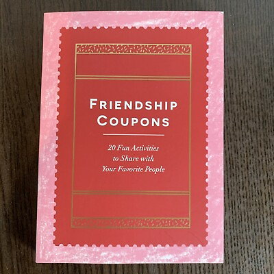 #ad Friendship Coupons Valentines Day 20 Tear Out Fun Activities Friends Dates Book $8.53