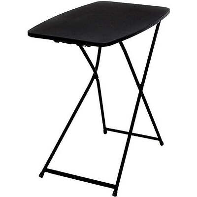 #ad #ad 26quot; Adjustable Height Personal Folding Table Black $20.13