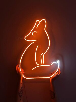 #ad #ad Vivid LED Fox Neon Sign Lamp Light Cute Bright Bedroom Room Wall Decoration Bar $278.20