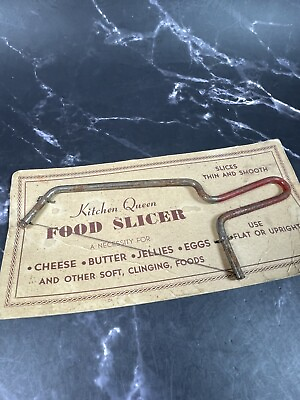 #ad Vintage Kitchen Queen Food Slicer Antique Food Prep Still In Package $6.99