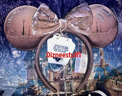 #ad 2024 Disney Parks Star Wars Sands Of Tatooine Loungefly Minnie Ears Headband NWT $29.84