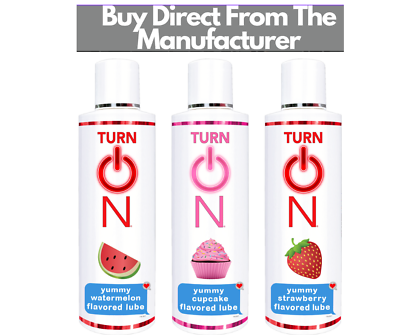 Turn On Yummy Flavored Water Based Personal Lube Lubricant Cupcake Strawberry $8.99