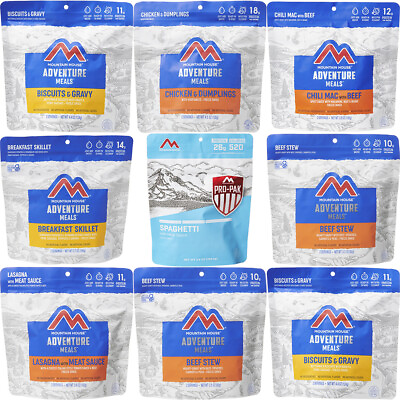 Mountain House Freeze Dried Food Meals Pouches Camp Trail MRE Emergency NEW $11.50