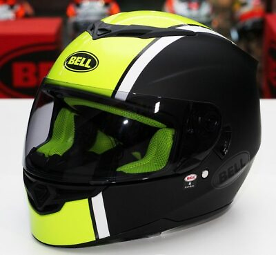 #ad Bell Helmet RS 2 Rally Gloss Black White Hi Viz Yellow $279.95