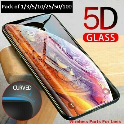 Full Coverage Tempered Glass Screen Protector For iPhone X XS XR 11 Pro MAX LOT $2.49