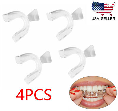 4PCS Silicone Mouth Guard Night Sleep Teeth Clenching Grinding Dental Bite US $7.99