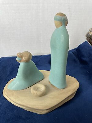 #ad VTG Jack Black Native American Ceramic Couple Figurines Pottery 1984SIGNED READ $42.95