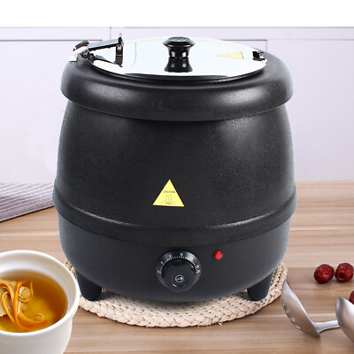 10L Electric Food Kettle Commercial Soup Kettle Countertop Warmer Pot Stainless $75.00