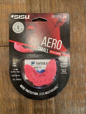 #ad #ad SISU Aero Moldable Mouth Guard Hot Pink size S $11.79