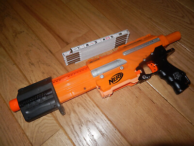 #ad #ad *READ DAMAGED* Nerf N Strike Elite XD Orange Alpha Trooper CS 6 Dart Gun Blaster $19.98