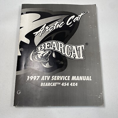 #ad 1997 ARTIC CAT ATV BEARCAT 454 4X4 SERVICE MANUAL OEM #2255 576 $38.36