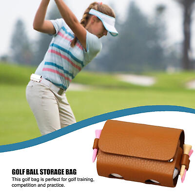 Golf Ball Storage Handbag Mini Pocket Waist Holder Portable Bag $12.82