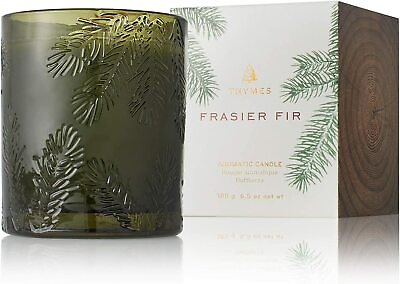 #ad Thymes Green Glass Candle 6.5 Oz Frasier Fir $34.00
