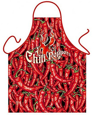 Chili peppers kitchen cooking apron Mexican food hot pepper unisex Made in Italy $18.98